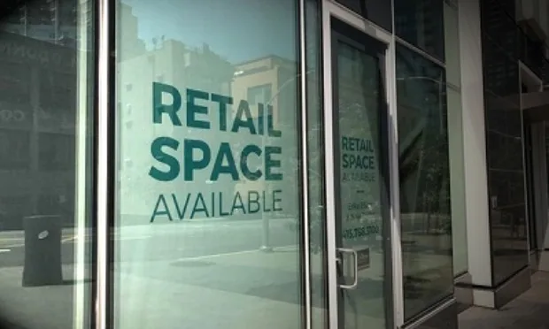 Vacant retail storefront